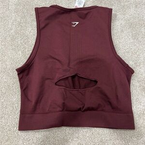 Maroon Sleeveless Gym Top gym shark
